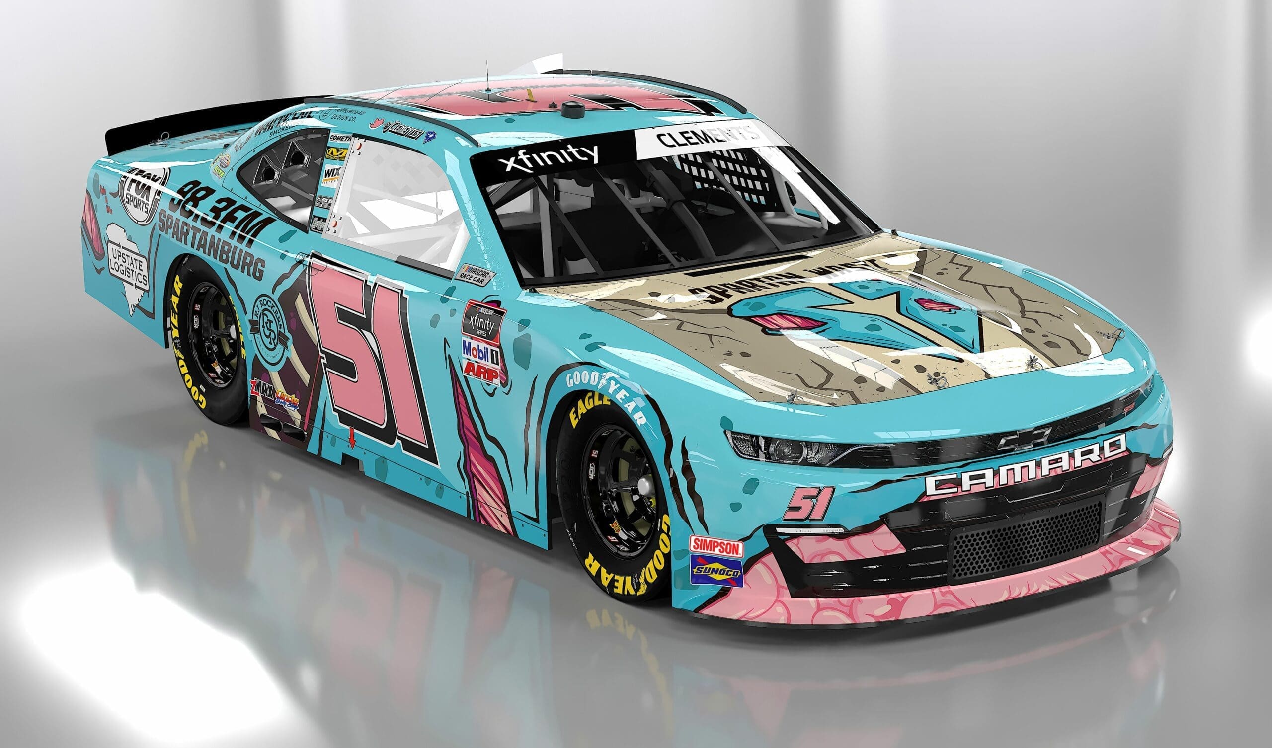 Nascar Vehicle Wrap Spartan Waste