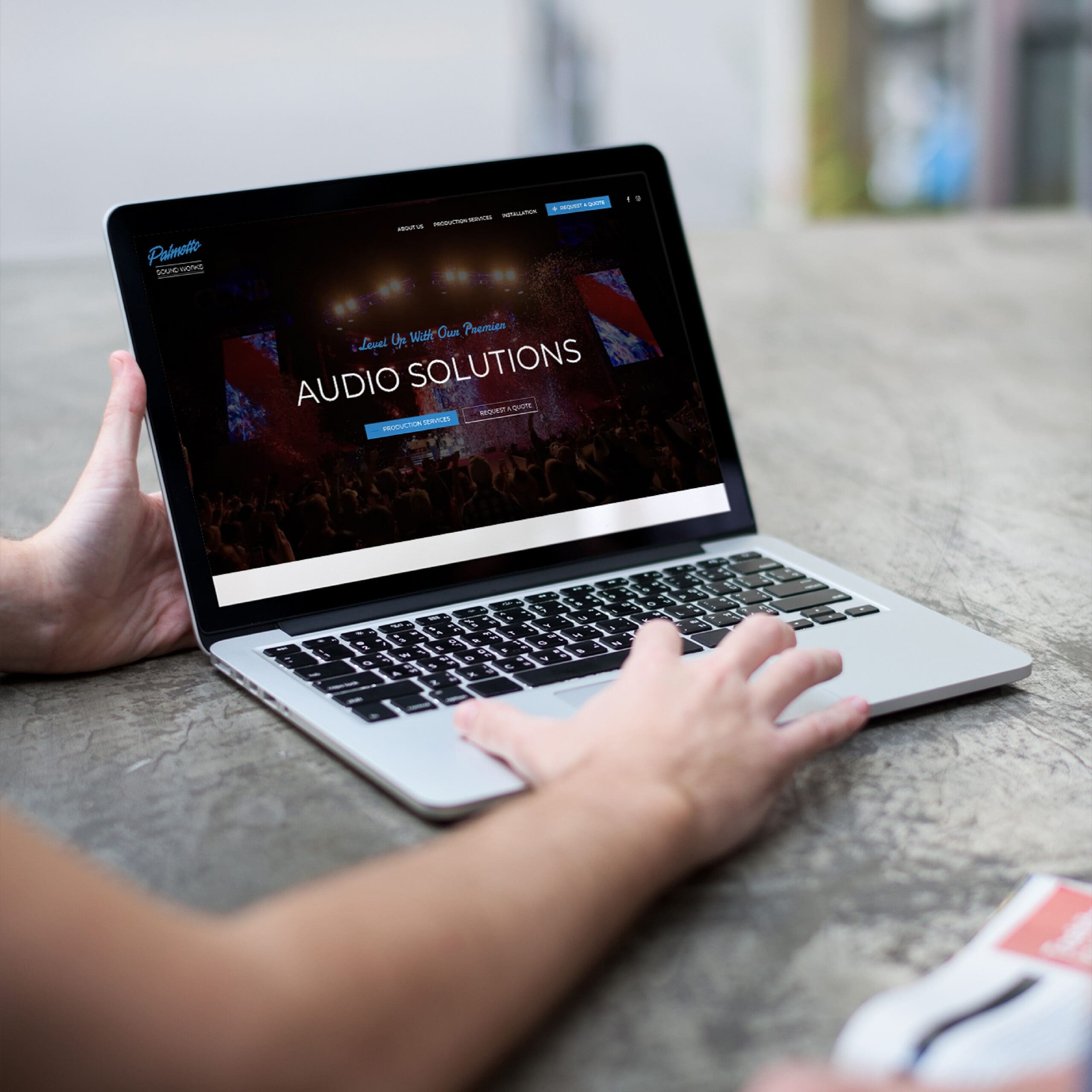 Palmetto Sound Works Website Design